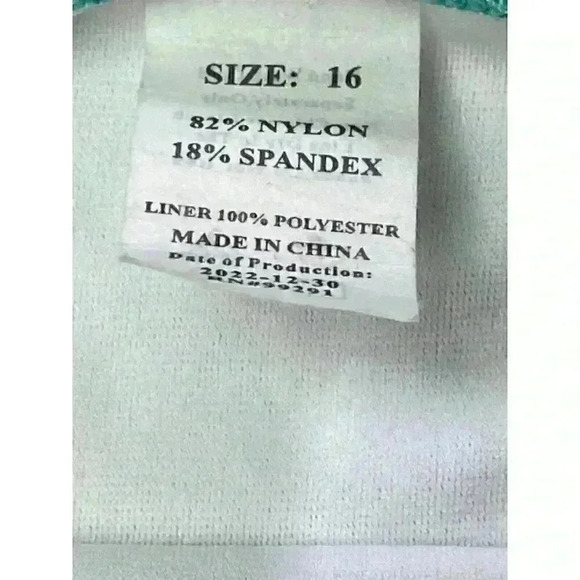 Kanu Surf Girls Avery Beach Sport One Shoulder Tankini SIZE-16 - Picture 6 of 6